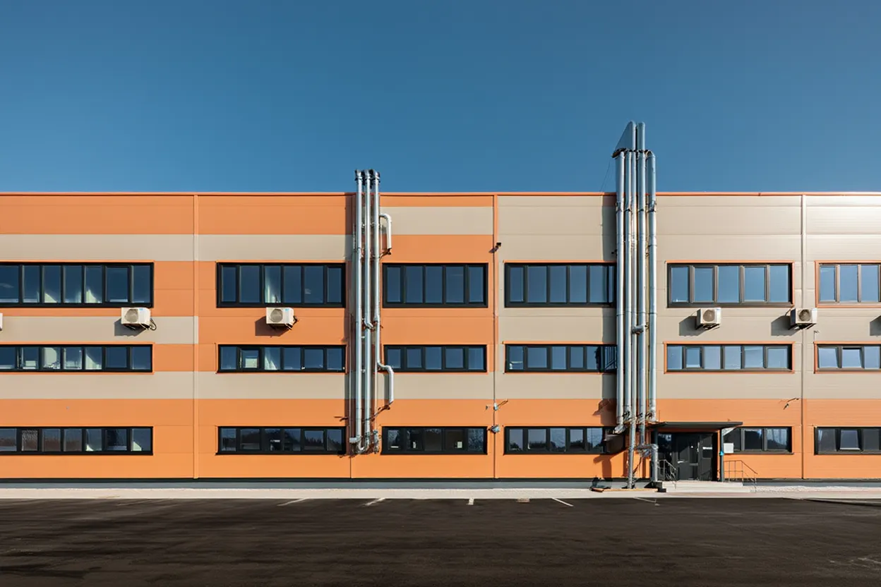 Строительство производственного здания с офисным блоком фото